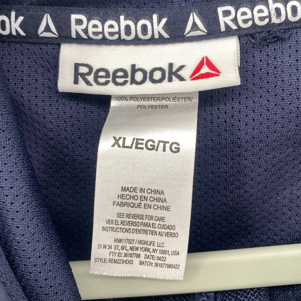 Reebok | Mens XL Navy Blue Striker Woven 1/2 Zip Anorak Lined Pullover | NWOT | - Picture 12 of 13